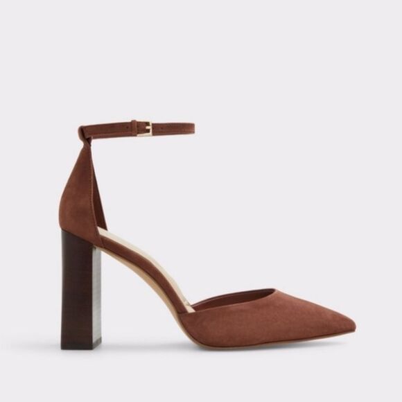 Aldo Shoes - MillgateStrappy heeled shoe - Block heel dark brown